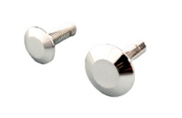 黄銅 化粧ボルト(点字鋲型) 89号 M6 平頭(φ20x3.3H)(側面ローレット無し)(吉田金物)